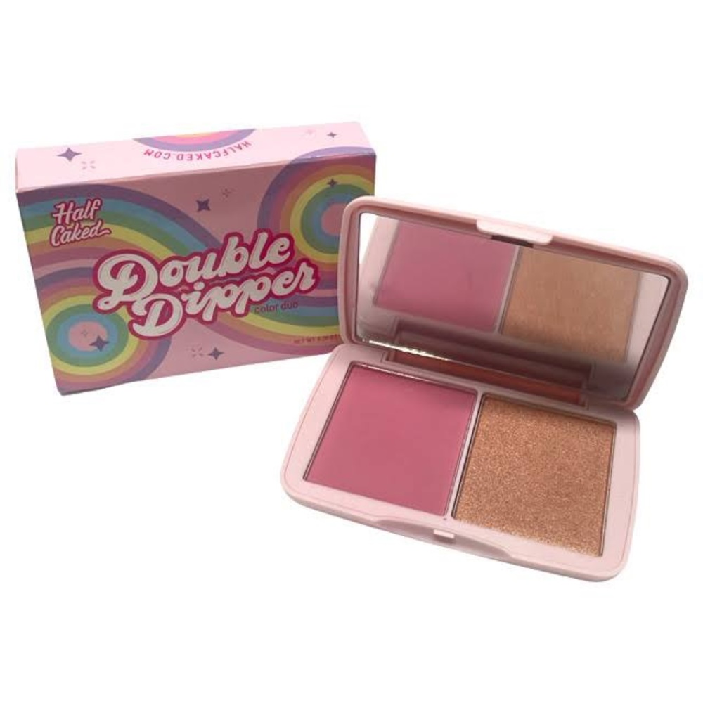 HALF CAKED Double Dipper Blush/Highlighter Color Duo